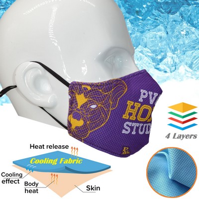 Icy-Kool Summer Relief Cooling Face Masks 4 Layer Mask