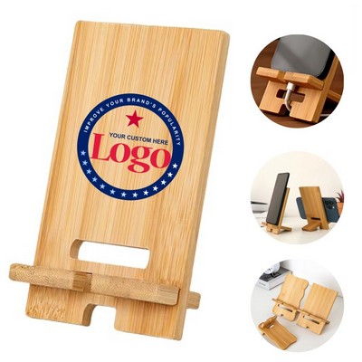 Eco-Friendly Bamboo Mobile Phone Stand Holder